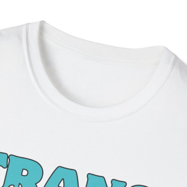 Trans What You Will Logo Unisex Softstyle T-Shirt (US printer) - Image 3